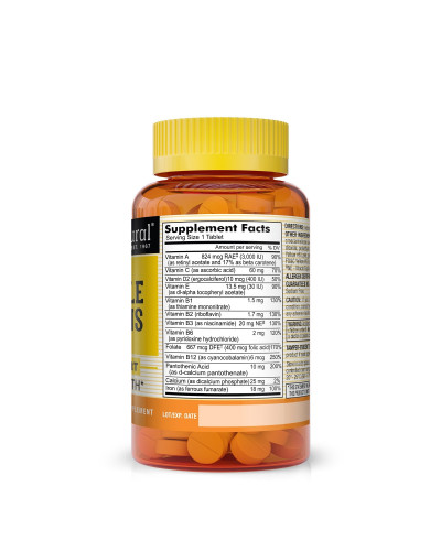 Мультивитамины с железом на каждый день, Daily Multiple Vitamins With Iron, Mason Natural, 100 таблеток
