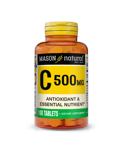 Вітамін C 500мг, Vitamin C, Mason Natural, 100 таблеток
