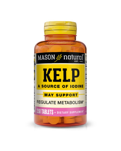 Ламінарія, Kelp, Mason Natural, 250 таблеток