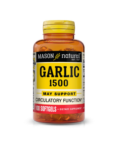 Часникова олія, Garlic Oil, Mason Natural, 100 гелевих капсул