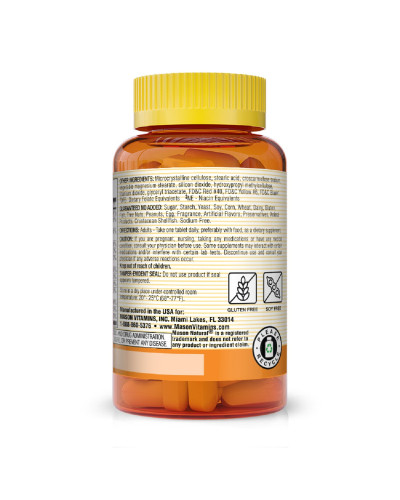 B-комплекс від стресу з антиоксидантами та цинком, Stress B-Complex With Antioxidants + Zinc, Mason Natural, 60 таблеток
