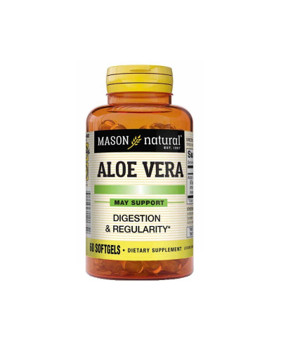Алоэ вера, Aloe Vera, Mason Natural, 60 гелевых капсул