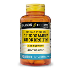 Глюкозамин и Хондроитин, Glucosamine Chondroitin Regular Strength, Mason Natural, 100 капсул