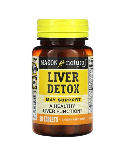 Детокс печінки, Liver Detox, Mason Natural, 30 таблеток