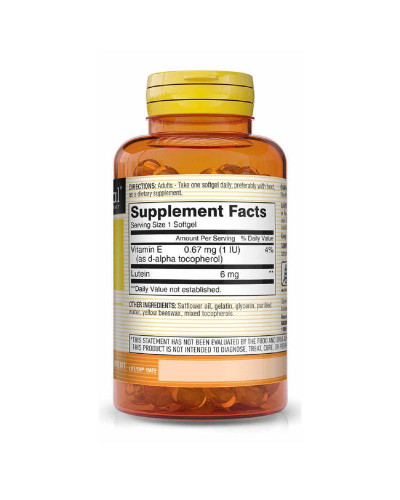 Лютеин 6мг, Lutein, Mason Natural, 60 гелевых капсул