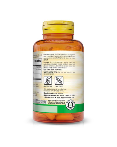 Ніацин 500мг, B3, Niacin Flush Free, Mason Natural, 60 капсул