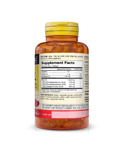 Риб'ячий жир і Омега 3 1200/360мг, Fish Oil & Omega 3, Mason Natural, 100 гелевих капсул