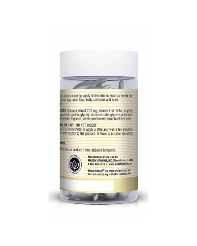Крем для шкіри з алое вера та вітаміном Е, Aloe Vera & Vitamin E Body Cream, Mason Natural, 60 відривних капсул
