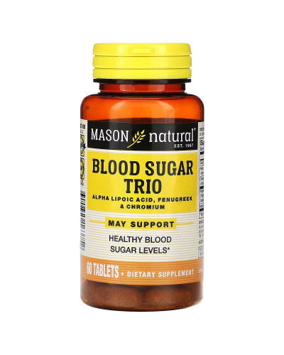 Баланс цукру в крові, Blood Sugar Trio, Mason Natural, 60 таблеток