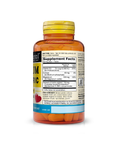 Магній з Вітамін D3 та куркумою, Magnesium & Vitamin D3 With Turmeric, Mason Natural, 60 таблеток Магній з Вітамін D3 та куркумою, Magnesium & Vitamin D3 With Turmeric, Mason Natural, 60 таблеток