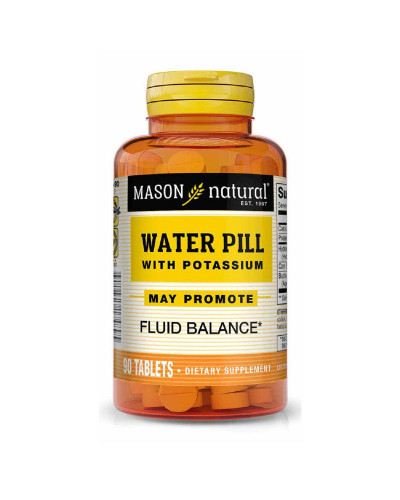 Сечогінні пігулки з калієм, Water Pill With Potassium, Mason Natural, 90 пігулок
