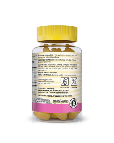 Колаген, Collagen, Mason Natural, 60 жувальних цукерок