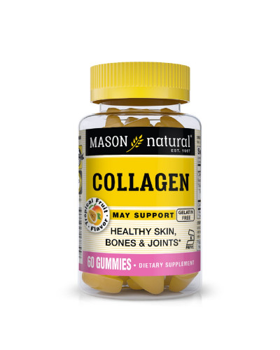 Колаген, Collagen, Mason Natural, 60 жувальних цукерок