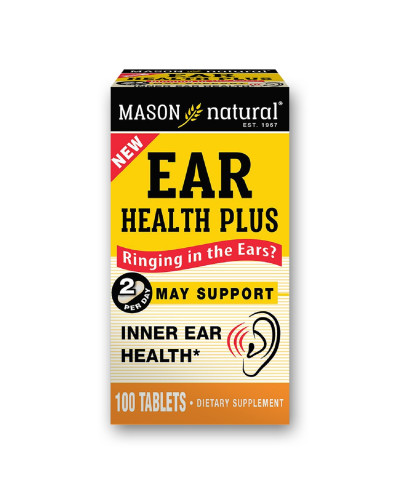 Здоровье ушей, Ear Health Plus, Mason Natural, 100 таблеток