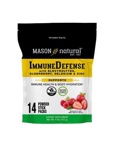 Імунний захист, смак ягід, Immune Defense, Mason Natural, 14 стиків по 8 гр