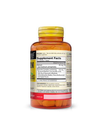Комплекс кверцетину, 625 мг, Quercetin Complex, Mason Natural, 60 таблеток