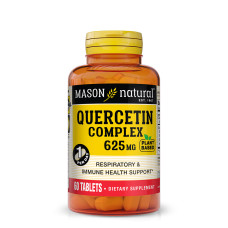 Комплекс кверцетина, 625 мг, Quercetin Complex, Mason Natural, 60 таблеток