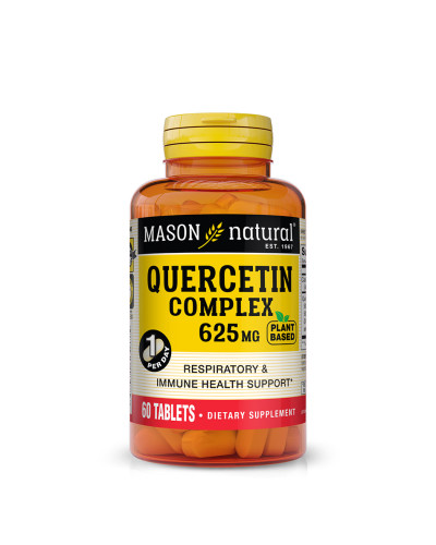 Комплекс кверцетину, 625 мг, Quercetin Complex, Mason Natural, 60 таблеток