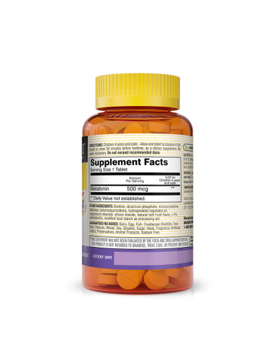 Дитячий Мелатонін, смак фруктів, Healthy Kids Melatonin, Mason Natural, 60 таблеток