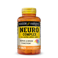 Нейрокомплекс с альфа-липоевой кислотой Neuro Complex with Alpha Lipoic Acid Mason Natural 100 таблеток