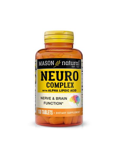 Нейрокомплекс із альфа-ліпоєвою кислотою Neuro Complex with Alpha Lipoic Acid Mason Natural 100 таблеток