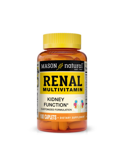 Мультивітаміни для нірок, Renal Multivitamin, Mason Natural, 100 каплет
