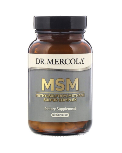 МСМ, Комплекс метилсульфонилметана серы, MSM, Dr. Mercola, 60 капсул