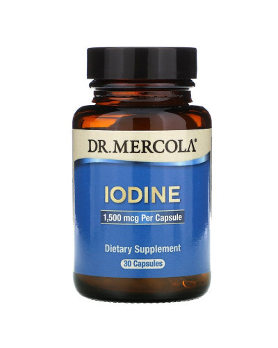 Йод 1,5 мг, Iodine, Dr. Mercola, 30 капсул