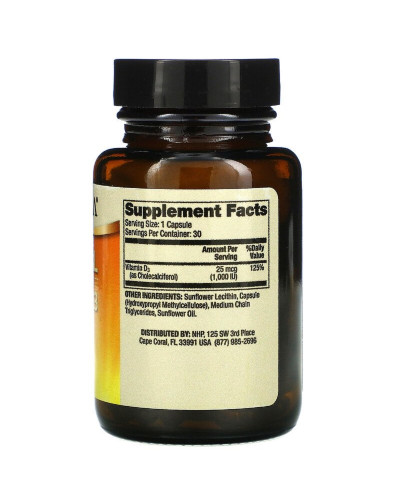 Вітамін D3 ліпосомальний, 1000 МО, Liposomal Vitamin D3, Dr. Mercola, 30 капсул