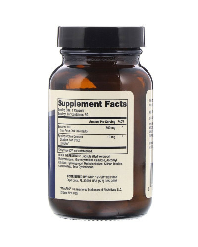 Берберин и MicroPQQ, Berberine and MicroPQQ Advanced, Dr. Mercola, 30 капсул