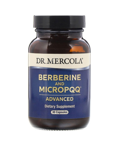 Берберин и MicroPQQ, Berberine and MicroPQQ Advanced, Dr. Mercola, 30 капсул