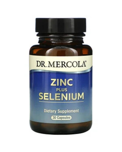 Цинк та Селен, Zinc plus Selenium, Dr. Mercola, 30 капсул