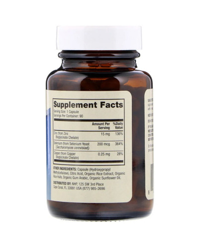 Цинк и Селен, Zinc plus Selenium, Dr. Mercola, 90 капсул