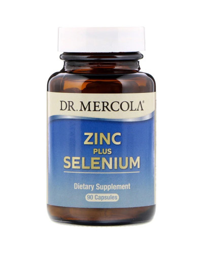 Цинк и Селен, Zinc plus Selenium, Dr. Mercola, 90 капсул