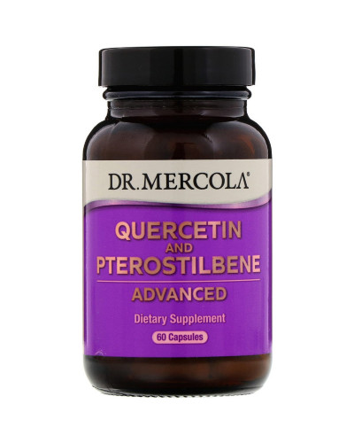Кверцетин і Птеростільбен, Quercetin and Pterostilbene Advanced, Dr. Mercola, 60 капсул