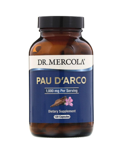 По д'Арко 1000 мг, Pau D'Arco, Dr. Mercola, 120 капсул