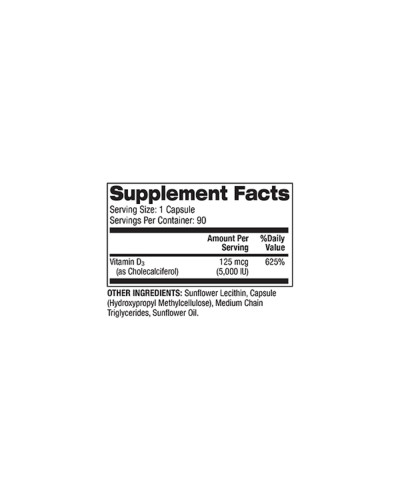 Вітамін D3 Ліпосомальний, 5000 МО, Liposomal Vitamin D3, Dr. Mercola, 90 капсул