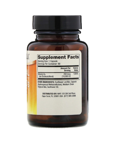 Ліпосомальний Вітамін D3, 10000 МО, Liposomal Vitamin D3, Dr. Mercola, 90 капсул