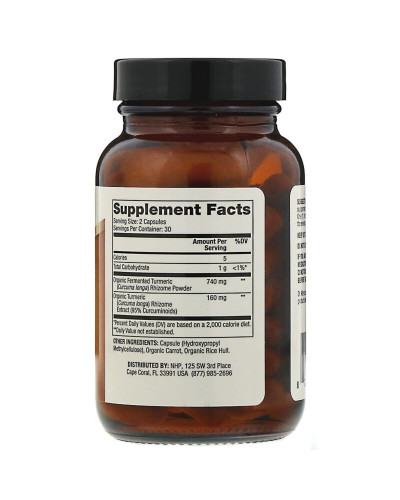 Куркума Ферментована, Fermented Turmeric, Dr. Mercola, 60 капсул