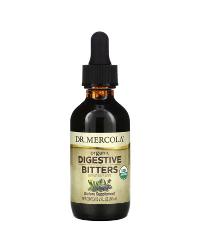 Екстракт гірких трав, Organic Digestive Bitters with Natural Flavors, Dr. Mercola, 60 мл (2 рідких унції)
