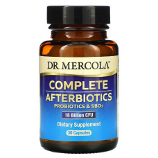 Комплексные афтербиотики, 18 млрд КОЕ, Complete Afterbiotics, Dr. Mercola, 30 капсул