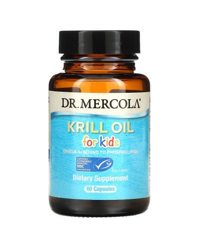 Олія криля для дітей, Krill Oil for Kids, Dr. Mercola, 60 капсул
