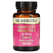 Полноценные пробиотики для женщин, 70 миллиардов КОЕ, Complete Probiotics for Women, 70 Billion CFU, Dr. Mercola, 30 капсул