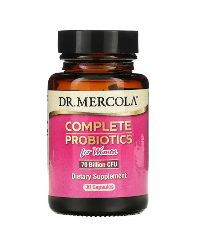 Повноцінні пробіотики для жінок, 70 мільярдів КУО, Complete Probiotics for Women, 70 Billion CFU, Dr. Mercola, 30 капсул