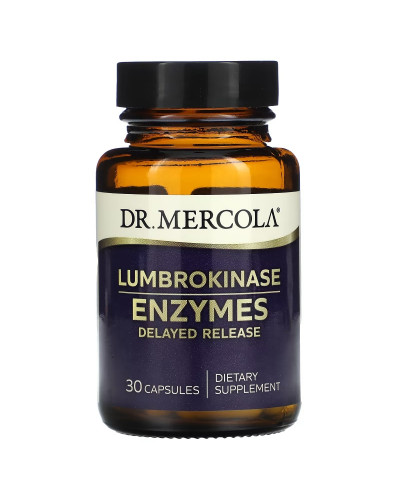 Ферменти для травлення білка, Люмброкіназа, Lumbrokinase Enzymes, Dr. Mercola, 30 капсул