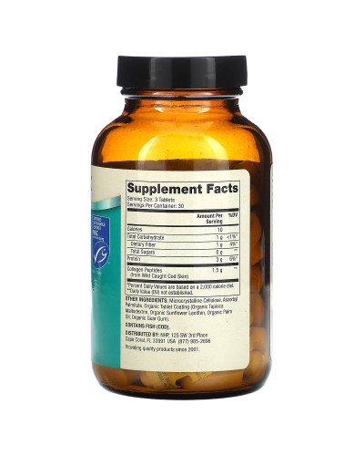 Морской коллаген из дикой рыбы, Wild Caught Marine Collagen, Dr. Mercola, 90 таблеток