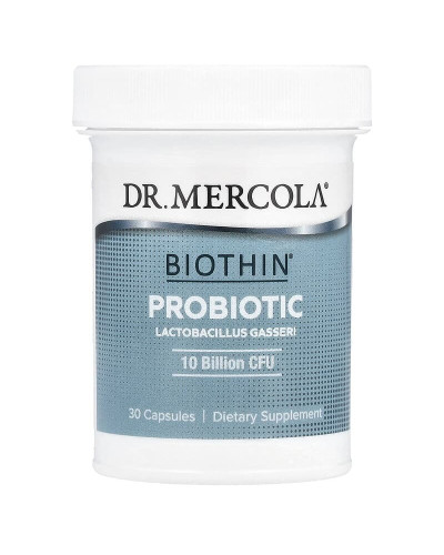Пробиотик, 250 мг (10 млрд КОЕ), Biothin Probiotic, Lactobacillus Gasseri, Dr. Mercola, 30 капсул