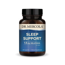 Поддержка сна с мелатонином, 1,5 мг, Sleep Support, Dr. Mercola, 30 капсул
