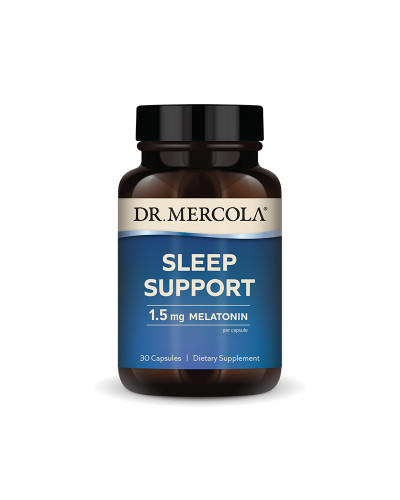 Підтримка сну з Мелатоніном, 1,5 мг, Sleep Support, Dr. Mercola, 30 капсул