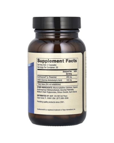 L-теанин из ГАМК, L-Theanine Plus GABA, Dr. Mercola, 60 капсул L-теанин из ГАМК, L-Theanine Plus GABA, Dr. Mercola, 60 капсул